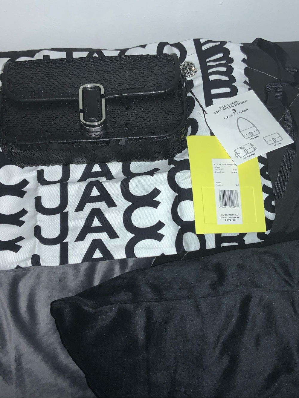 Black Marc Jacobs Mini Sequin Handbag